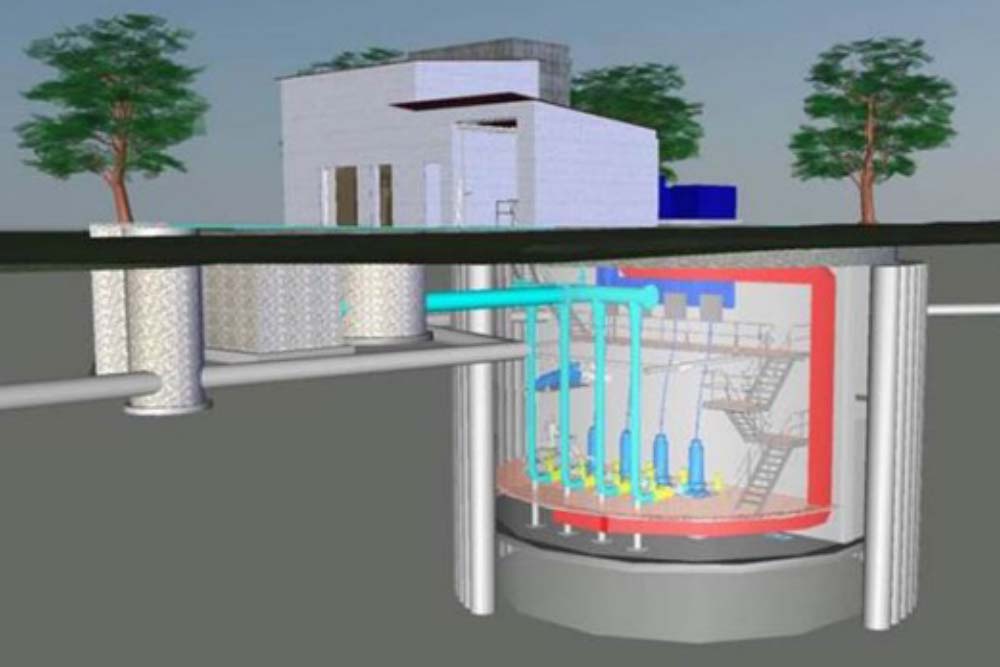 Mairangi Bay Wastewater Pump Station 3D render